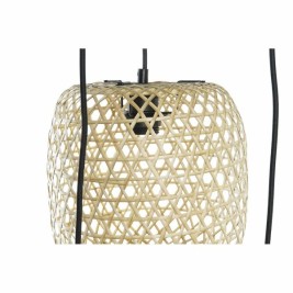 Полилей DKD Home Decor 43 x 43 x 100 cm Черен Кафяв Бамбук 50 W