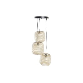 Полилей DKD Home Decor 43 x 43 x 100 cm Черен Кафяв Бамбук 50 W