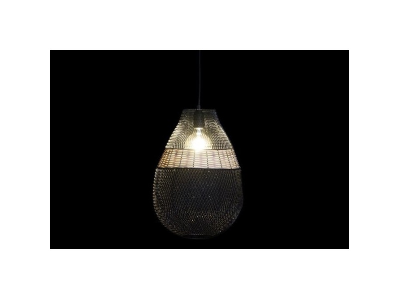 Полилей DKD Home Decor Черен Метал Кафяв 50 W 32 x 32 x 43 cm