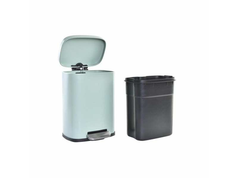 Кошче за Боклук DKD Home Decor Мента матов 21 x 15 x 29,5 cm Метал 5 L Основен