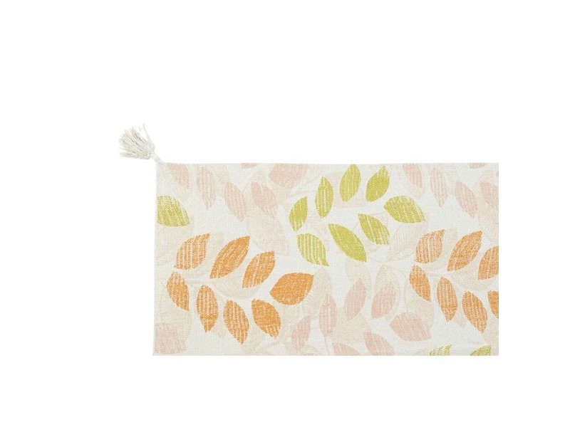 Килим DKD Home Decor Бежов Многоцветен Лист на растение (160 x 230 x 1 cm)