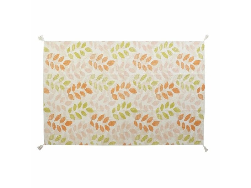 Килим DKD Home Decor Бежов Многоцветен Лист на растение (160 x 230 x 1 cm)