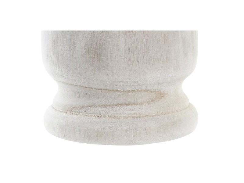 Саксия DKD Home Decor Кафяв Естествен Дърво от пауловния Boho 16 x 16 x 18 cm (2 броя)