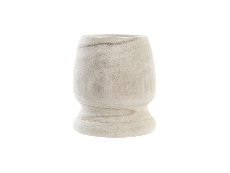 Саксия DKD Home Decor Кафяв Естествен Дърво от пауловния Boho 16 x 16 x 18 cm (2 броя) Саксия DKD Home Decor Кафяв Естествен Дърво от пауловния Boho 16 x 16 x 18 cm (2 броя)