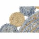 Килим DKD Home Decor Син Многоцветен Индианец (200 x 200 x 1 cm)