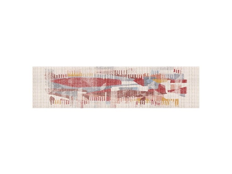 Килим DKD Home Decor Завършек със състаряващо покритие полиестер Многоцветен (60 x 240 x 0,7 cm)
