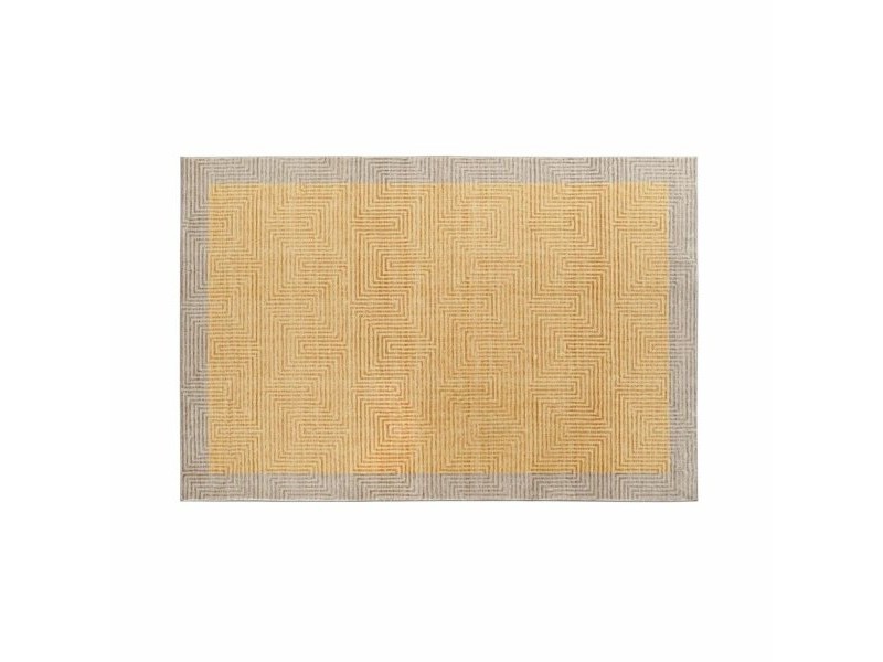 Килим DKD Home Decor Жълт Светло кафяв (120 x 180 x 0,7 cm)