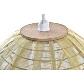 Полилей DKD Home Decor Естествен Златен Кафяв Бамбук 50 W (42 x 42 x 26 cm)