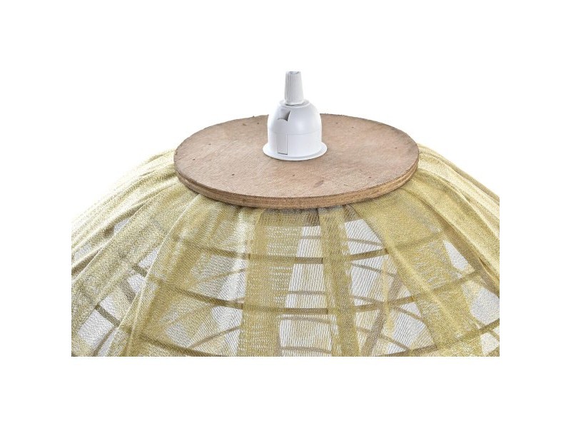 Полилей DKD Home Decor Естествен Златен Кафяв Бамбук 50 W (42 x 42 x 26 cm)