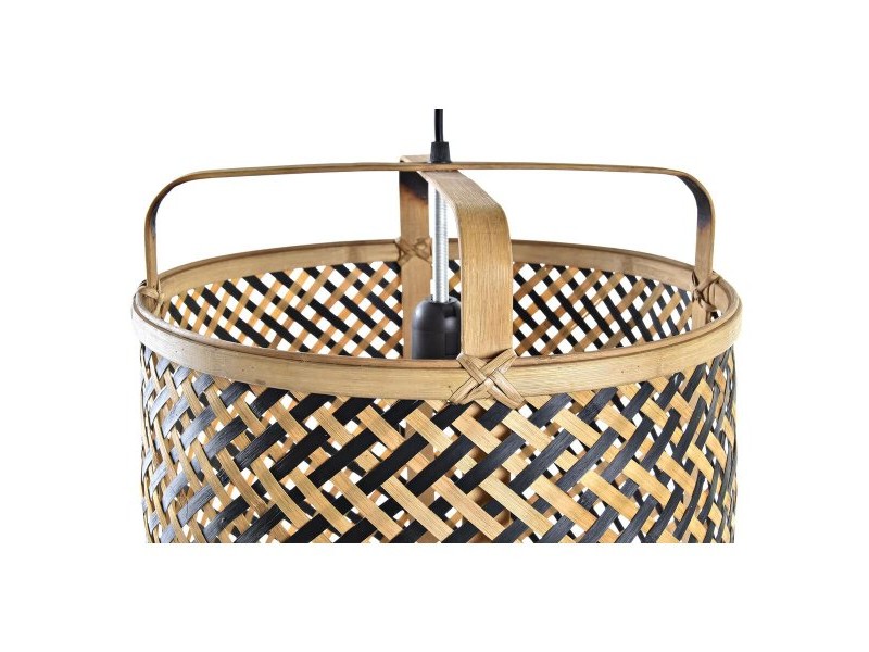Полилей DKD Home Decor Черен Кафяв 220 V 50 W (36 x 36 x 48 cm)