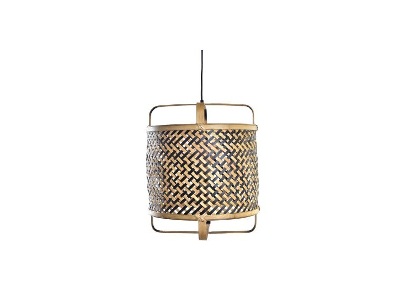 Полилей DKD Home Decor Черен Кафяв 220 V 50 W (36 x 36 x 48 cm)