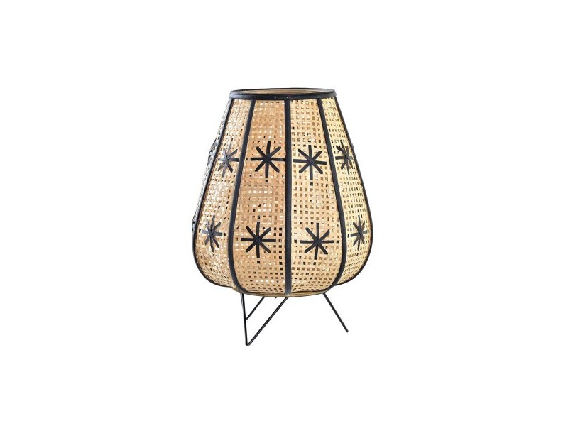 Настолна лампа DKD Home Decor Черен Метал Кафяв 220 V 50 W 37 x 37 x 47 cm