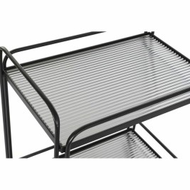 Serveerimislaud DKD Home Decor Черен Метал Кристал 60,5 x 40,5 x 75,5 cm