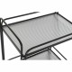 Serveerimislaud DKD Home Decor Черен Метал Кристал 60,5 x 40,5 x 75,5 cm