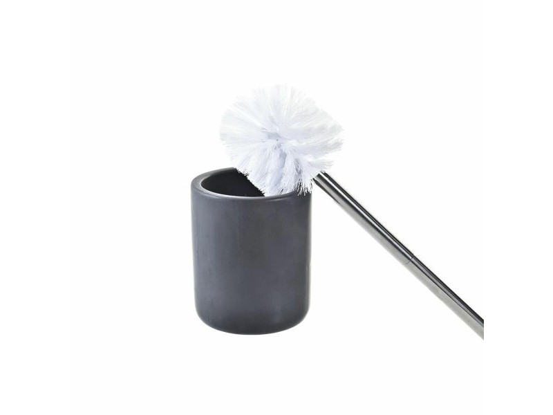 Комплект за Баня DKD Home Decor Черен Естествен Бамбук Dolomite 10,2 x 10,2 x 37,5 cm (3 Части)