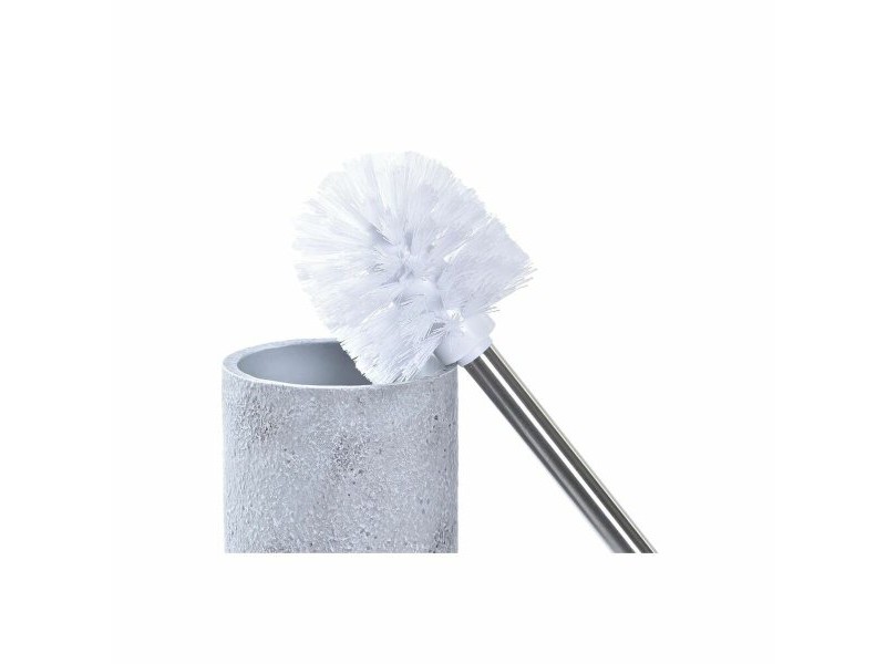 Четка за Баня DKD Home Decor Сив Сребрист Неръждаема стомана Цимент Scandi 10 x 10 x 40 cm