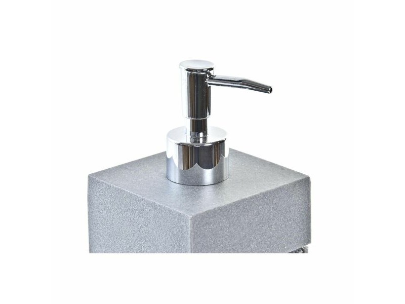 Дозатор за Сапун DKD Home Decor Сив Сребрист Смола полипропилен