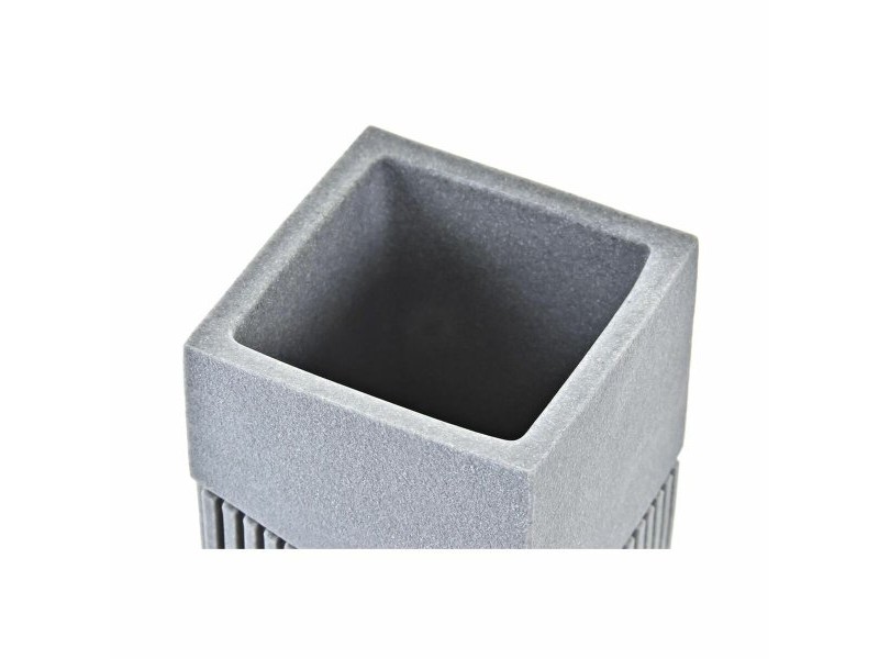 Поставка за четка за зъби DKD Home Decor Сив Смола 7,6 x 7,6 x 10 cm Поставка за четка за зъби DKD Home Decor Сив Смола 7,6 x 7,6 x 10 cm