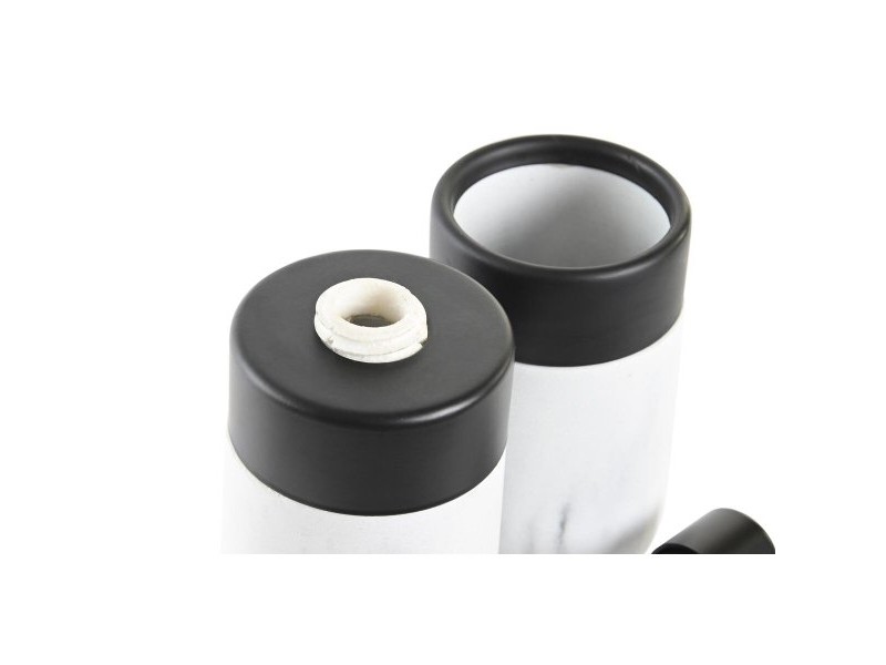 Комплект за Баня DKD Home Decor Бял Черен Бял/Черен Метал Смола Модерен 7,2 x 7,2 x 16,4 cm