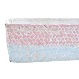 Игра на Кошници DKD Home Decor Естествено влакно Средиземноморско Boho 26 x 26 x 9 cm 8,5 cm