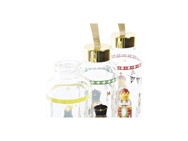 Бутилка DKD Home Decor Орехотрошачка Кристал PVC (550 ml) (3 броя)