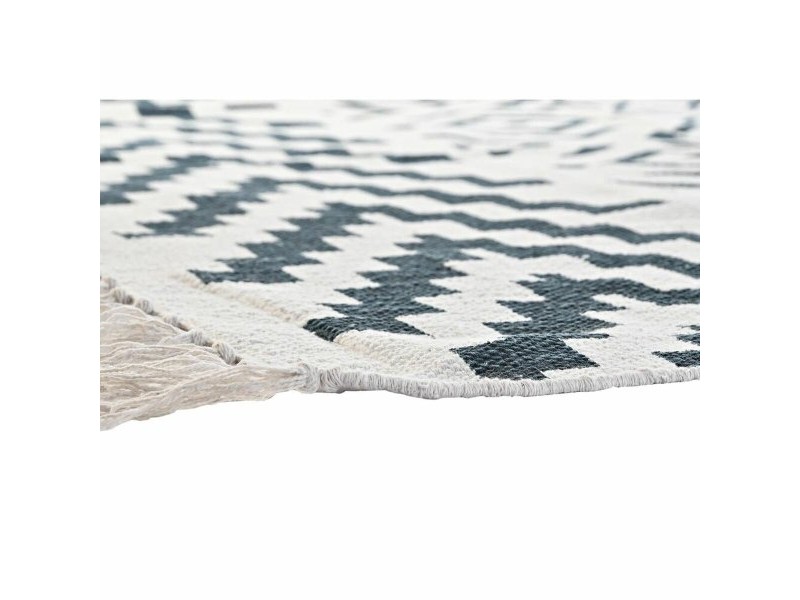Килим DKD Home Decor Сив Бял (160 x 230 x 1 cm)