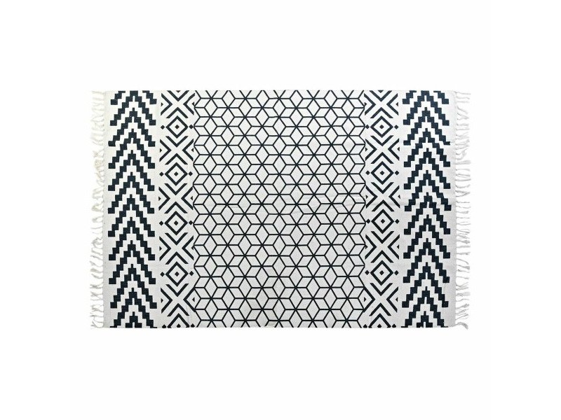 Килим DKD Home Decor Сив Бял (160 x 230 x 1 cm)