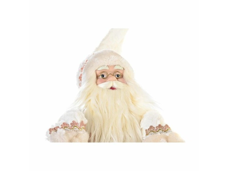 Декоративна фигурка DKD Home Decor Дядо Коледа Коледа Сив Розов Дървен 42 x 22 x 50 cm