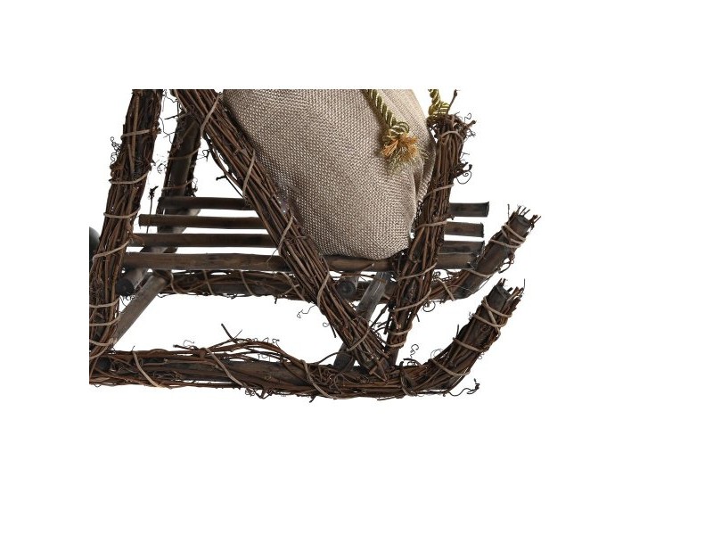 Декоративна фигурка DKD Home Decor Дядо Коледа Коледа Сив Шампанско Дървен 42 x 22 x 48 cm
