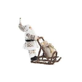 Декоративна фигурка DKD Home Decor Дядо Коледа Коледа Сив Шампанско Дървен 42 x 22 x 48 cm
