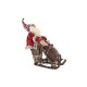 Декоративна фигурка DKD Home Decor Червен Сив Дървен Дядо Коледа 42 x 22 x 48 cm