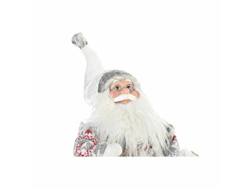 Коледна Украса DKD Home Decor Дядо Коледа Сив Дървен 42 x 22 x 48 cm