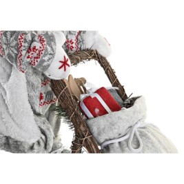 Коледна Украса DKD Home Decor Дядо Коледа Сив Дървен 42 x 22 x 48 cm