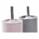 Четка за Баня DKD Home Decor Сив Розов Сребрист Светло розово Метал Алуминий Dolomite Град 9,8 x 9,8 x 39 cm (2 броя)