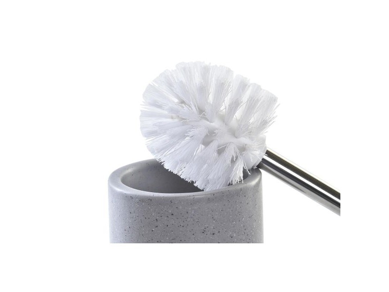 Четка за Баня DKD Home Decor Сив Розов Сребрист Светло розово Метал Алуминий Dolomite Град 9,8 x 9,8 x 39 cm (2 броя)