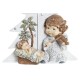 Рождествена Коледна Сцена DKD Home Decor Сребрист Кафяв Бял Смола (13,6 x 5,2 x 15,9 cm)