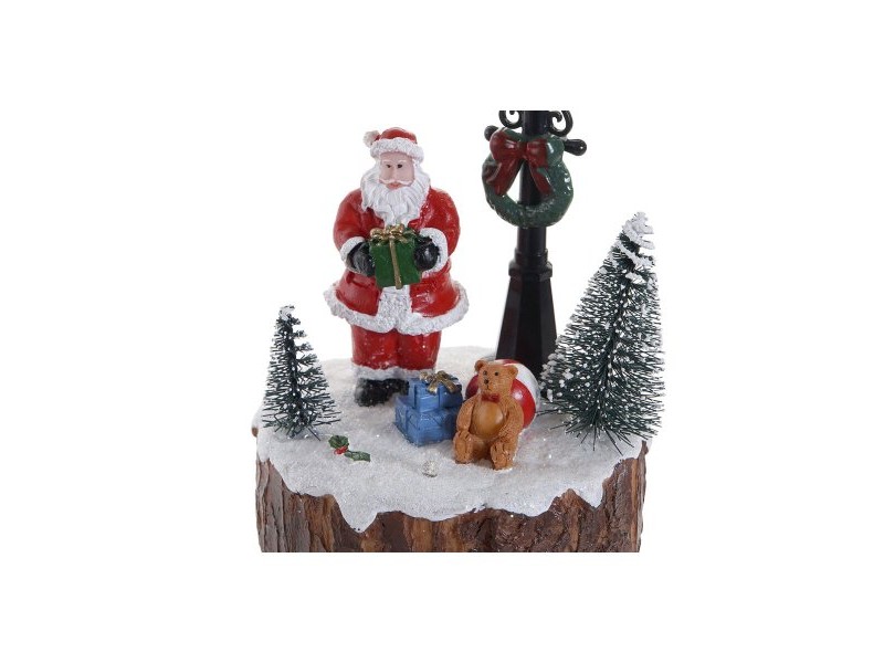 Декоративна фигурка DKD Home Decor LED Светлина Смола Снежен човек (9 x 9 x 13 cm) (2 броя)