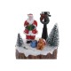 Декоративна фигурка DKD Home Decor LED Светлина Смола Снежен човек (9 x 9 x 13 cm) (2 броя)