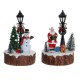 Декоративна фигурка DKD Home Decor LED Светлина Смола Снежен човек (9 x 9 x 13 cm) (2 броя)