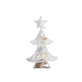 Коледно дърво DKD Home Decor Златен Бял Pатан (32 x 10 x 56 cm) (2 броя)