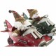 Коледна Украса DKD Home Decor Самолет Метал (36,5 x 23 x 25 cm) (2 броя)