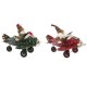 Коледна Украса DKD Home Decor Самолет Метал (36,5 x 23 x 25 cm) (2 броя)