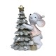 Коледна Украса DKD Home Decor Мишка Смола (10 x 6,5 x 11 cm) (2 броя)