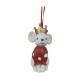 Коледна Украса DKD Home Decor Смола Животни (4,5 x 4 x 7 cm) (6 броя)