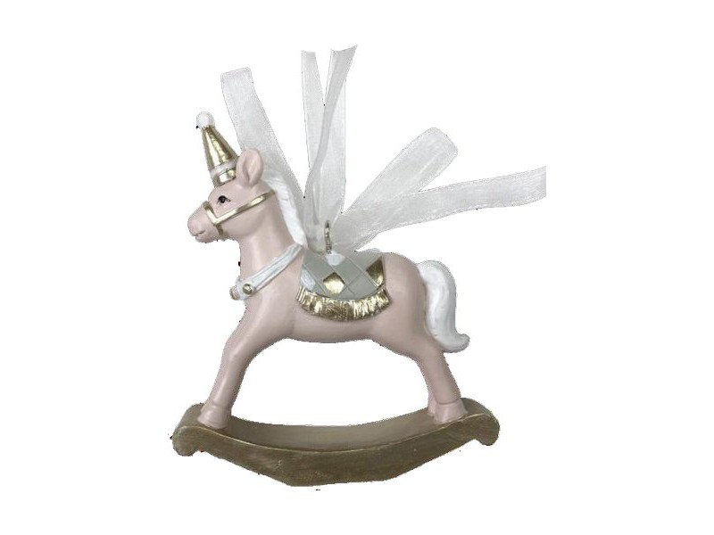 Коледна Украса DKD Home Decor Кон Смола (6,5 x 3 x 9 cm) (2 броя)
