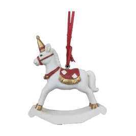 Коледна Украса DKD Home Decor Кон Смола (6,5 x 3 x 9 cm) (2 броя)