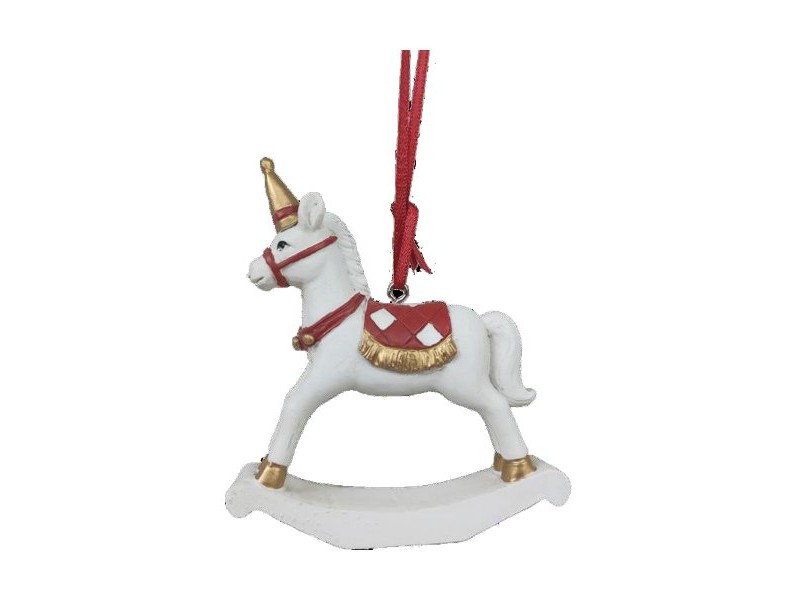 Коледна Украса DKD Home Decor Кон Смола (6,5 x 3 x 9 cm) (2 броя)