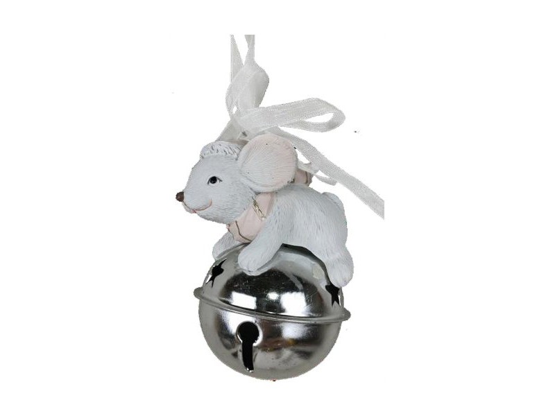 Коледна Украса DKD Home Decor Мишка Смола (7 x 4,5 x 9 cm) (6 броя)