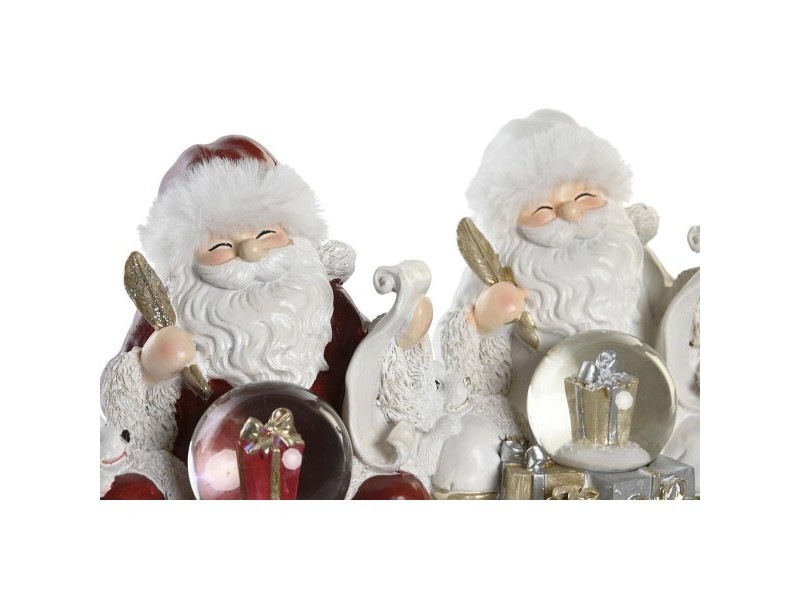 Коледна Украса DKD Home Decor Смола (2 броя) (14 x 12 x 14 cm)