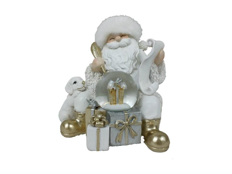 Коледна Украса DKD Home Decor Смола (2 броя) (14 x 12 x 14 cm)